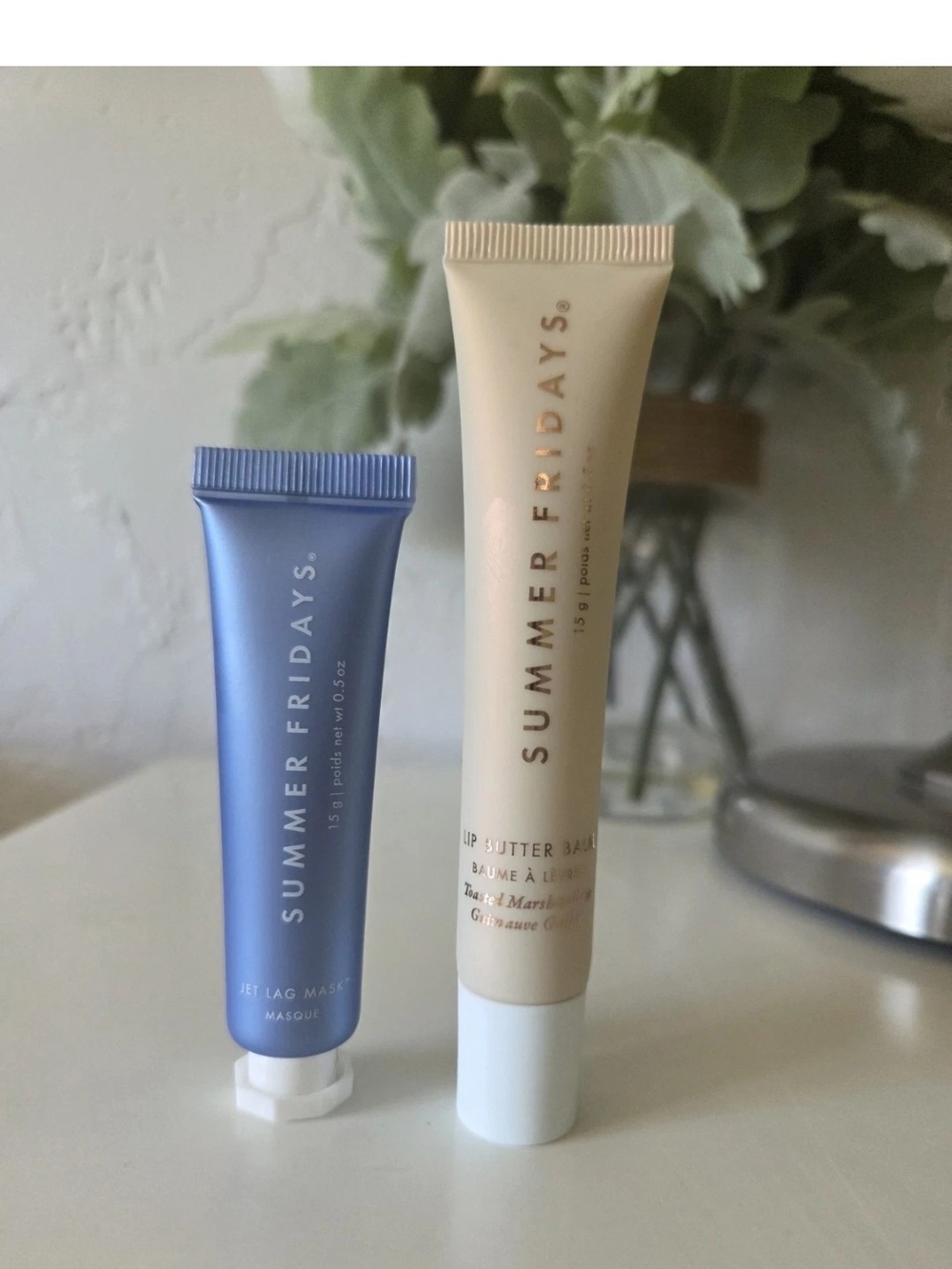 Summer Fridays Beige Lip Butter Balm & Blue Jet Lag Mask Duo